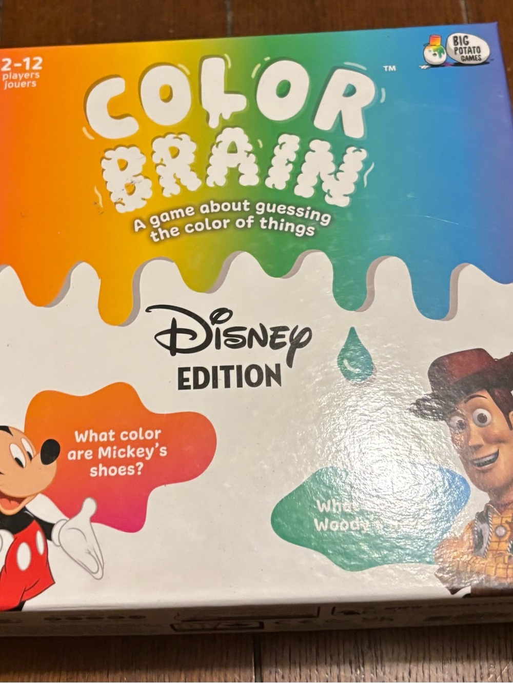 Disney Color Brain Complete Family Trivia Game Big Potato Games